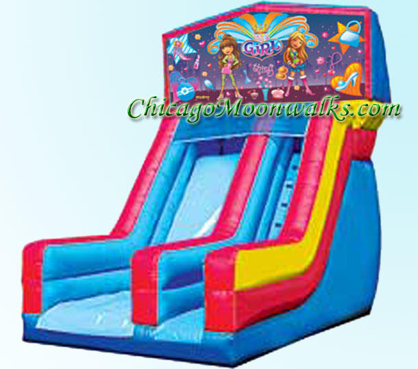 Its a Girl Thing Slide Inflatable Rental Chicago Illinois